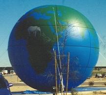 globe cold-air inflatable balloon